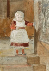 Studie k portrétu Frederiky, kolem roku 1878 (wc na papíře)